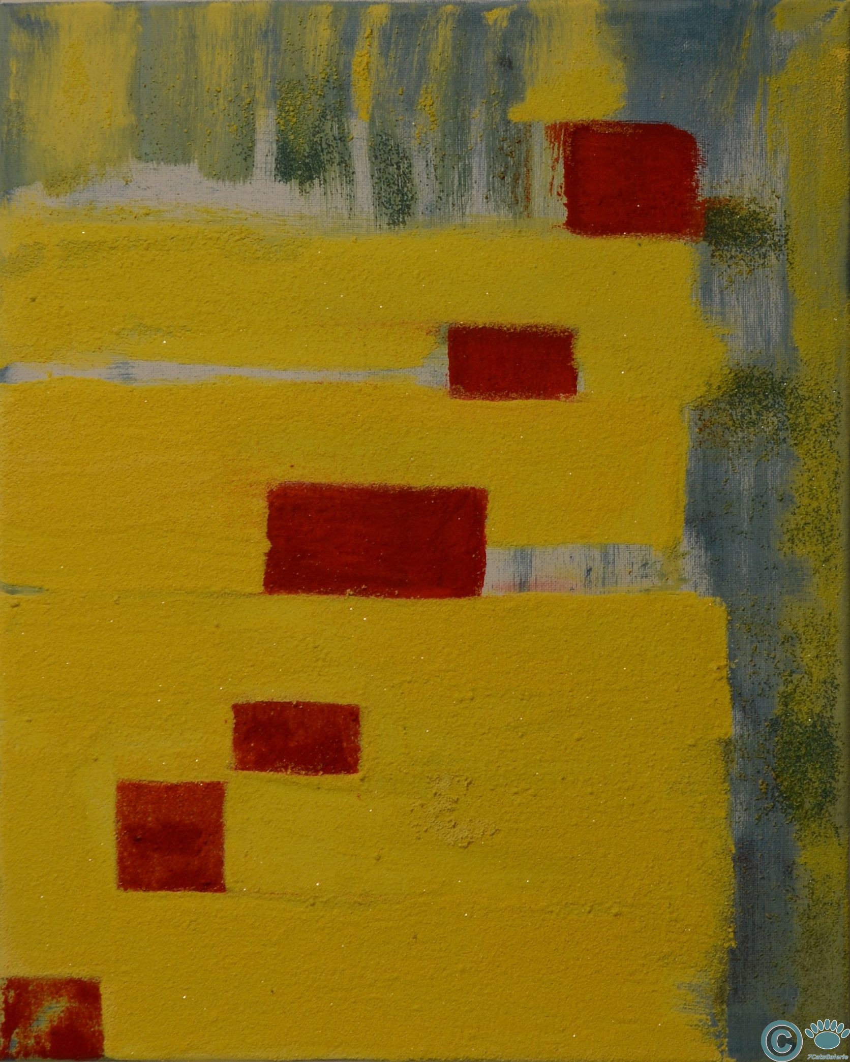 Red Steps (16" x 20")