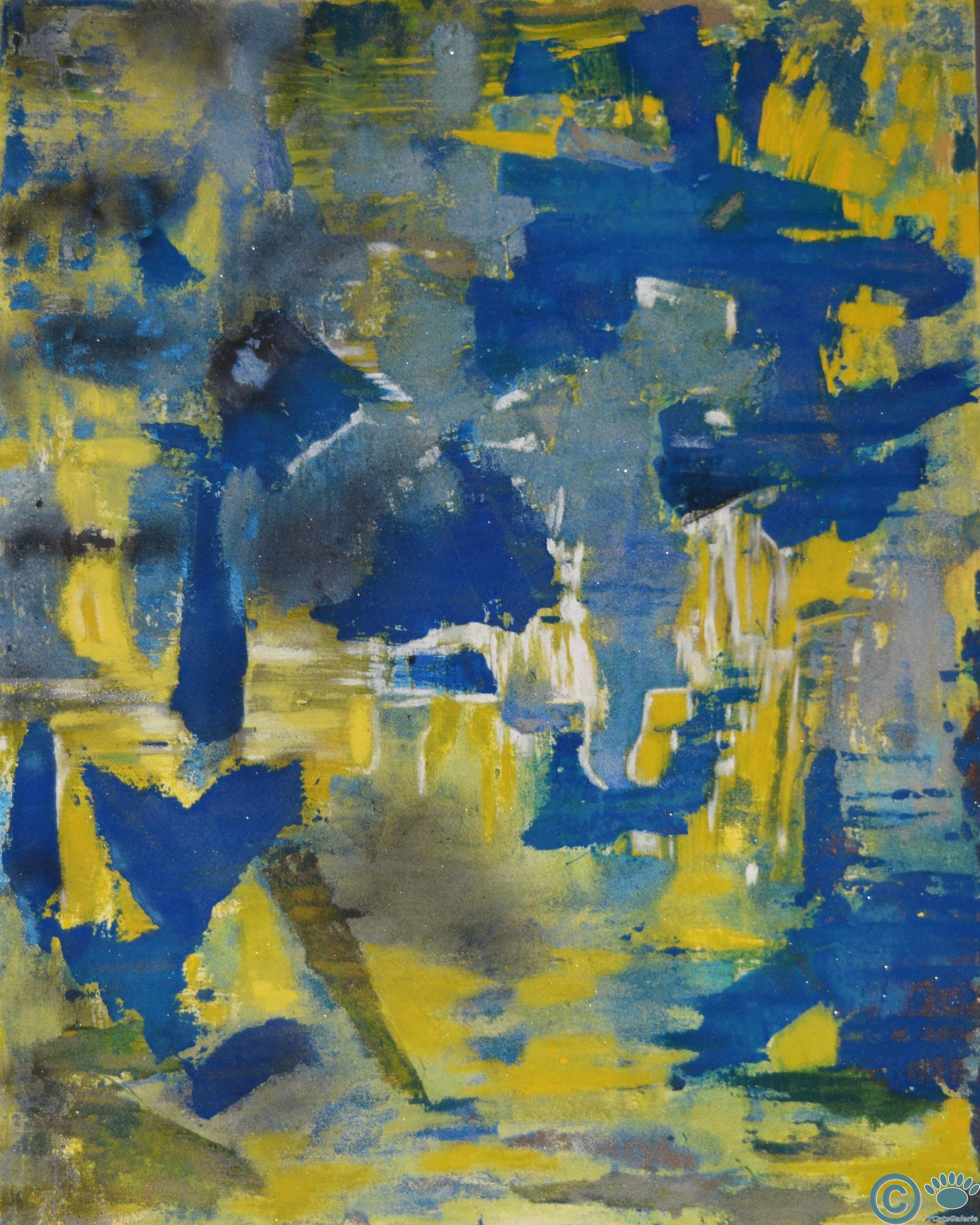 Blue Yellow (48" x 60")